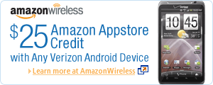 $25 Amazon Appstore Credit with Any Verizon Device