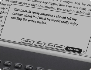Use the keyboard to add annotations to text